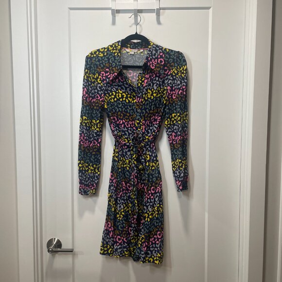 Like new Boden Charlotte Long Sleeve Shirt Dress, Size 6R - Picture 3 of 5